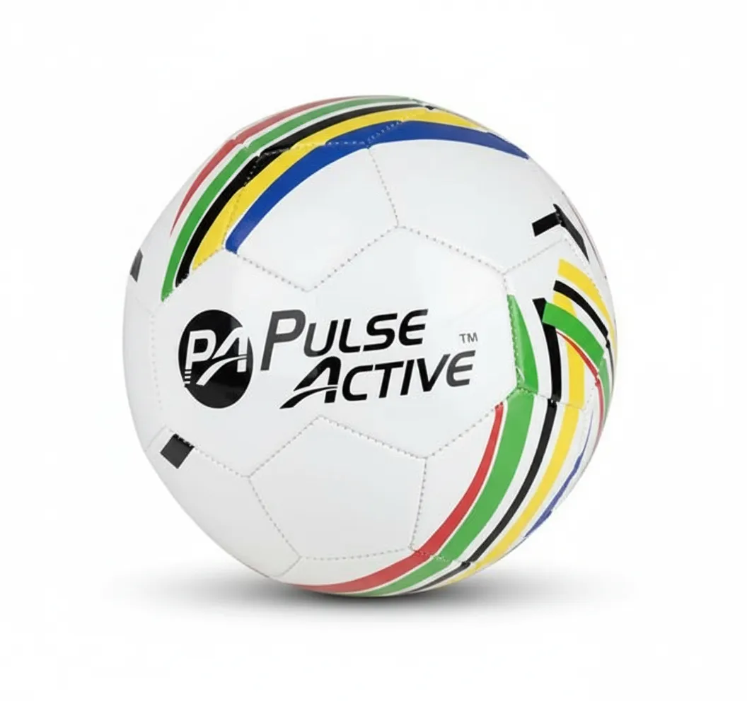 Pulse Active Size 5 Soccer Ball - Durable Heritage Design for - 2 Pack