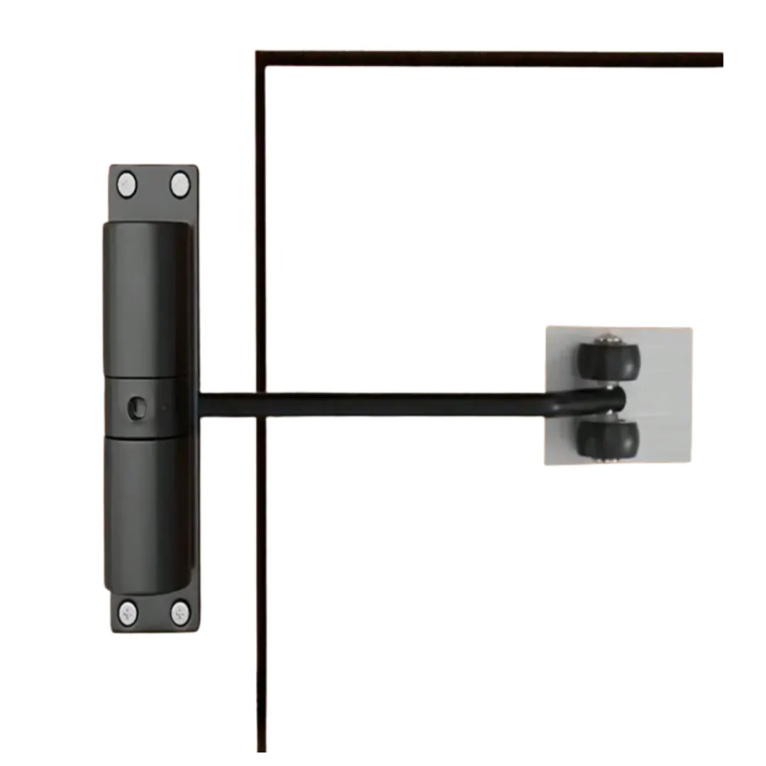 Stainless Steel Automatic Door Closer / Hinge - Black