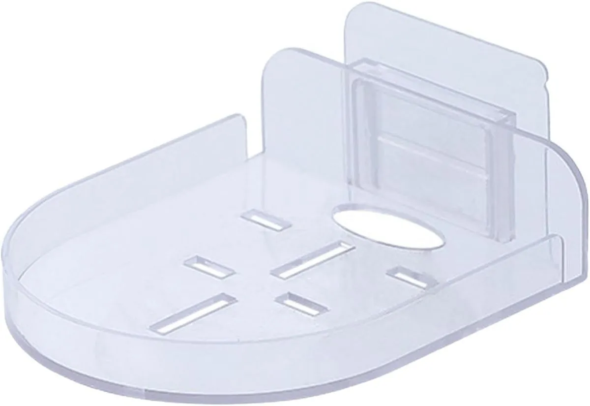 No-Drill Camera Wall Shelf with Strong Adhesive & Cable Management