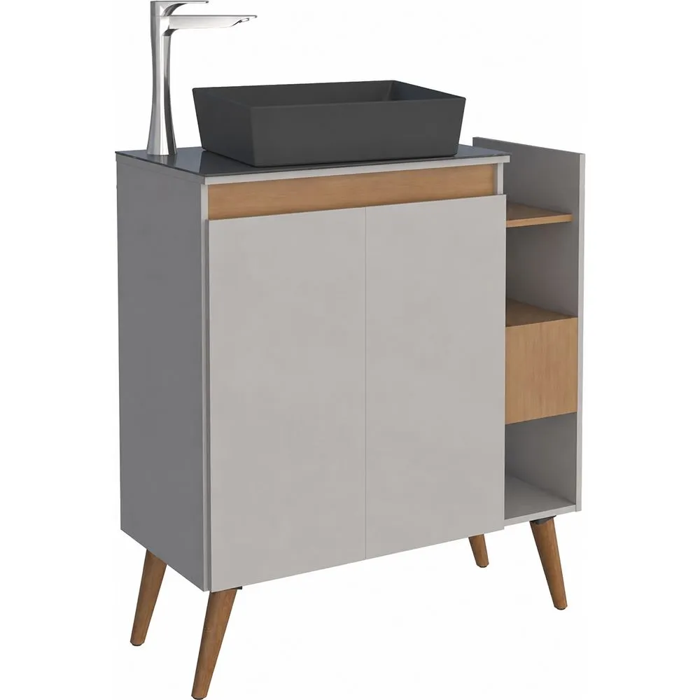 Lotus Bathroom Vanity With Linea Basin -80cm