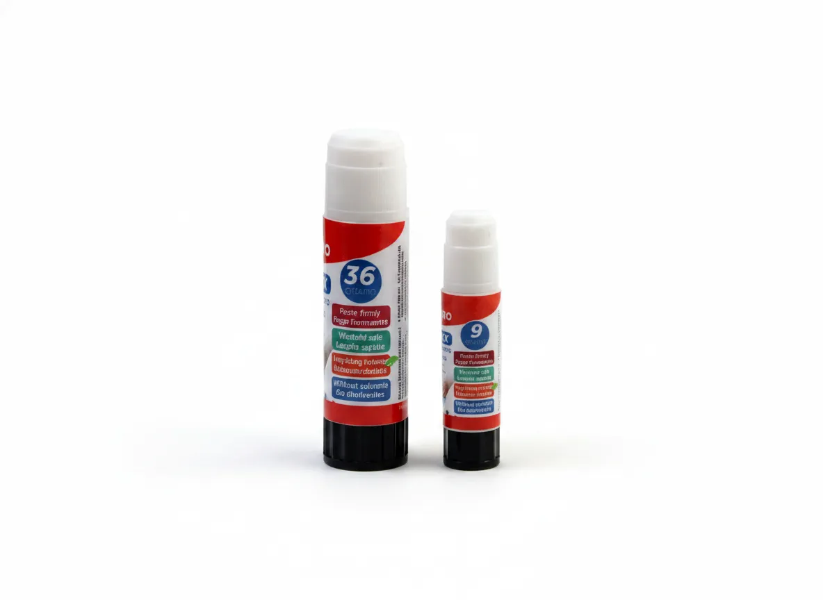PVP Solid Glue Stick Glue Sticks 36g + 9g 2pcs Solvent Free Washable