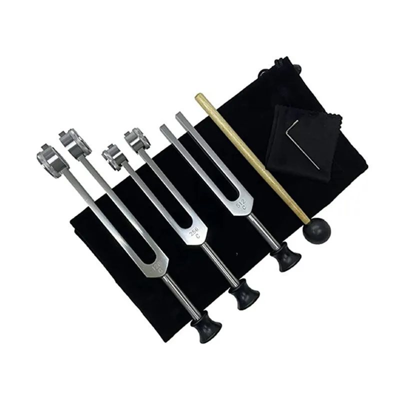 Tuning Fork Set (128/256/512Hz) for Therapy Compatible with None