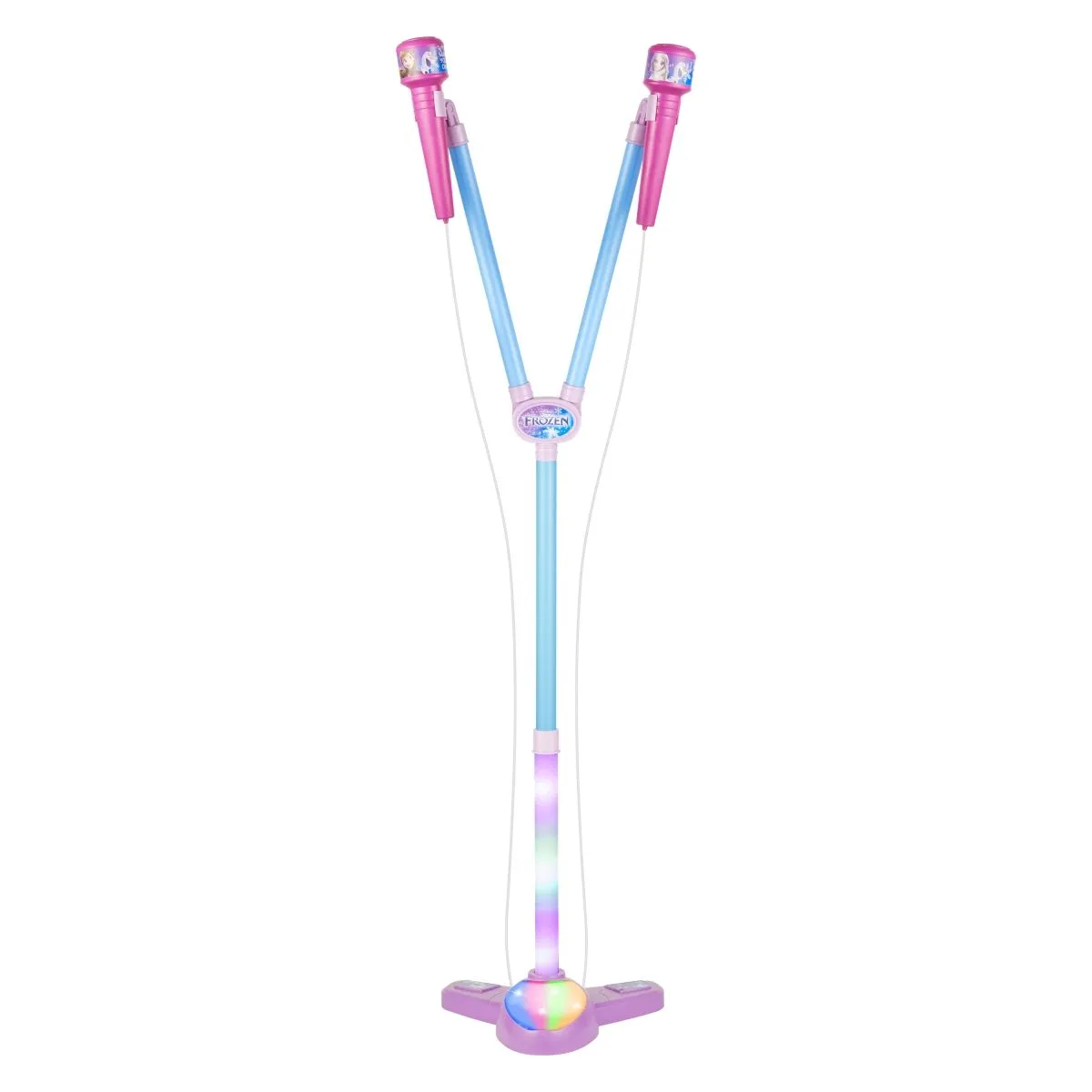 Disney Frozen Double Karaoke Microphone Stand with Lights