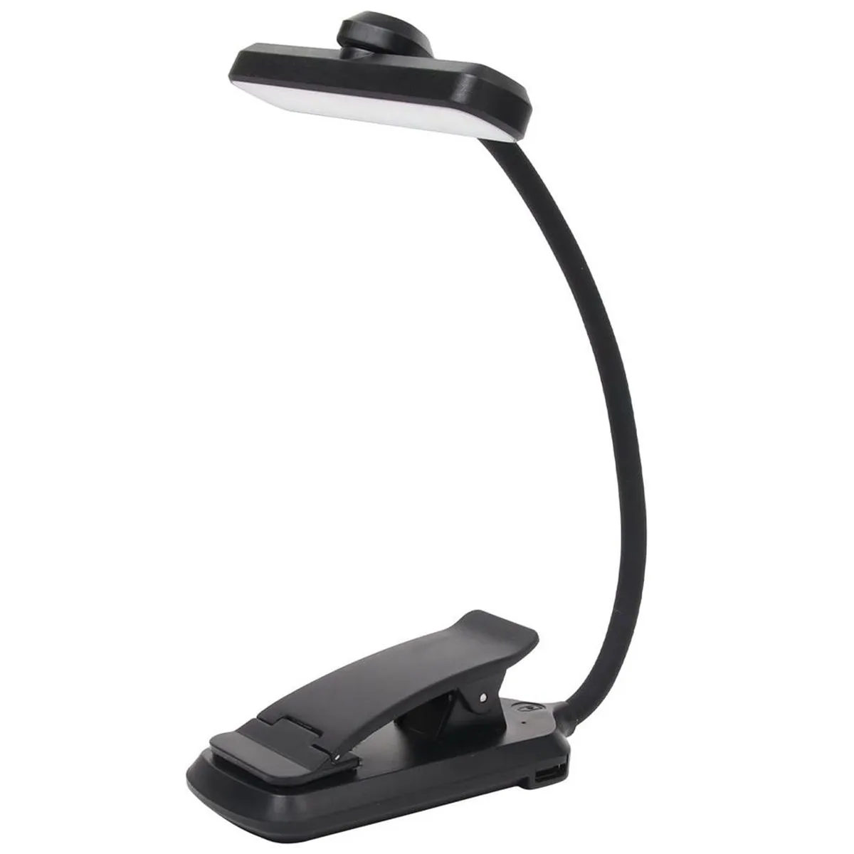 Book Light Clip on Reading Light USB Rechargeable LED Eye Caring 3 Colors
