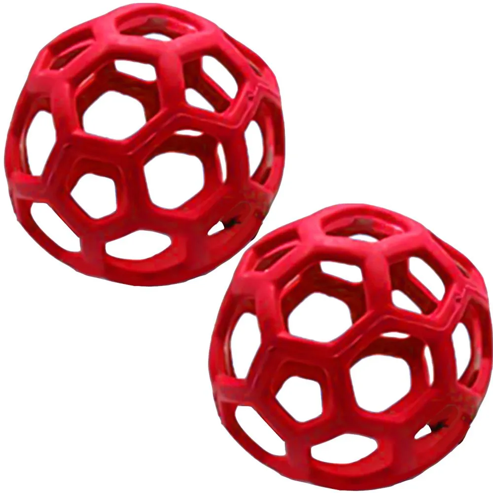 Pet Horse Hanging Hay Feeder Ball Set of 2 (14cm)