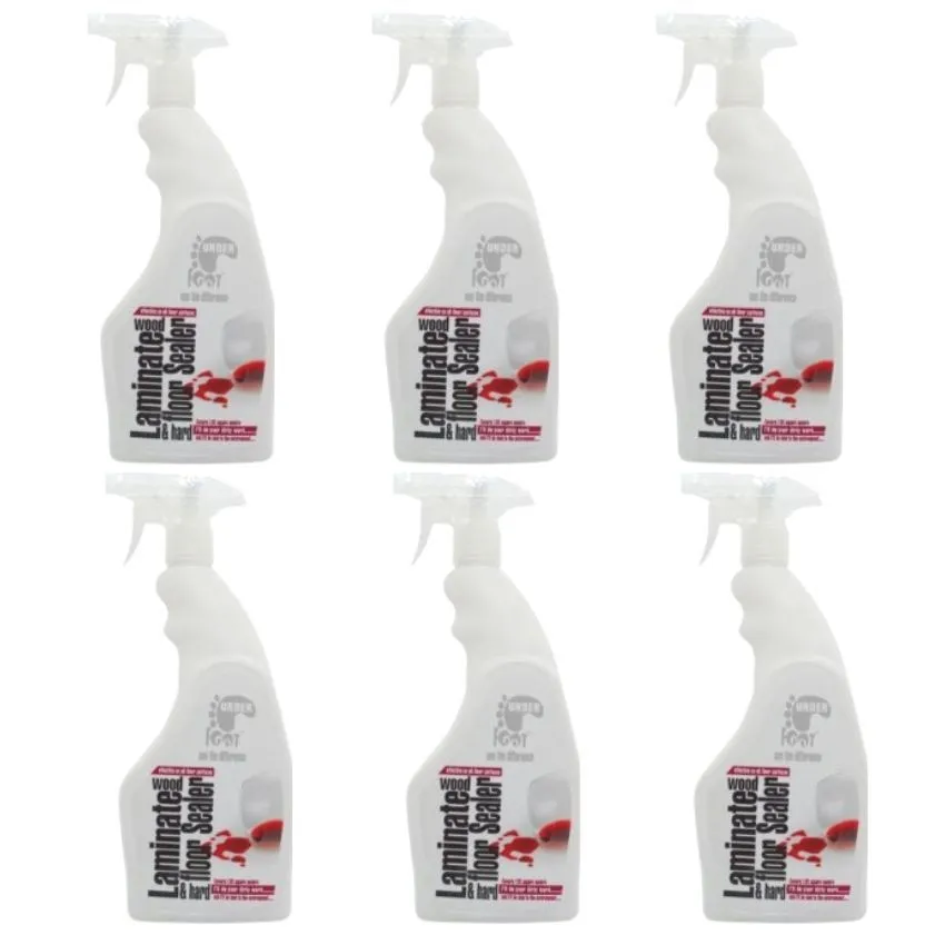 Under Foot - Laminate Wood Floor Sealer - 750ml - Pack of 6