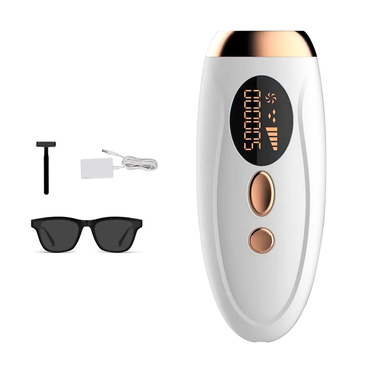 IPL Laser Epilator - Permanent Hair Removal Device for Women & Men