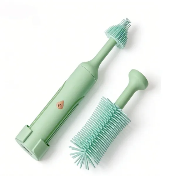 Electric Baby Bottle Brush Set - Green