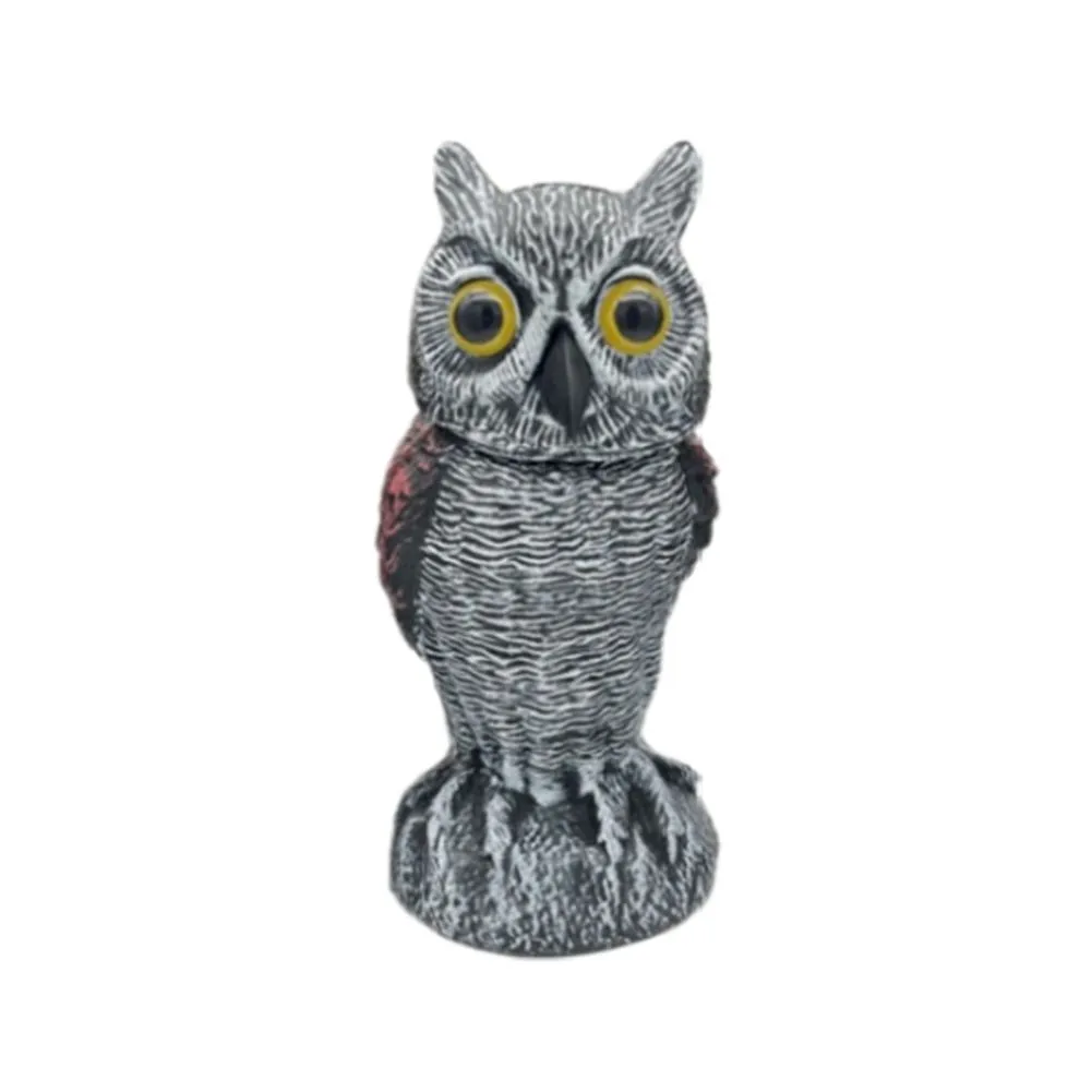 Owl Scare Control Devices with 360 Swivel Fake Owl Decoy B
