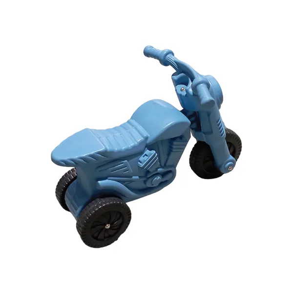 Kids Ride-On Plastic Push-Scooter Bike - Blue