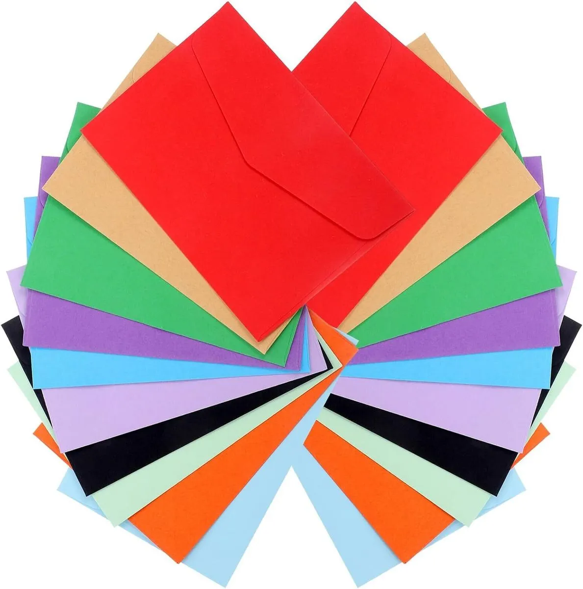 60pcs Small Colored 115mm X 82mm Cash Envelopes Budget Money