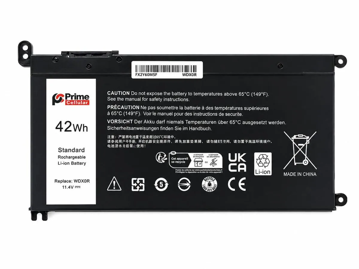 PRIME Replacement Laptop Battery Compatible With Dell WDX0R 14 7460/7472