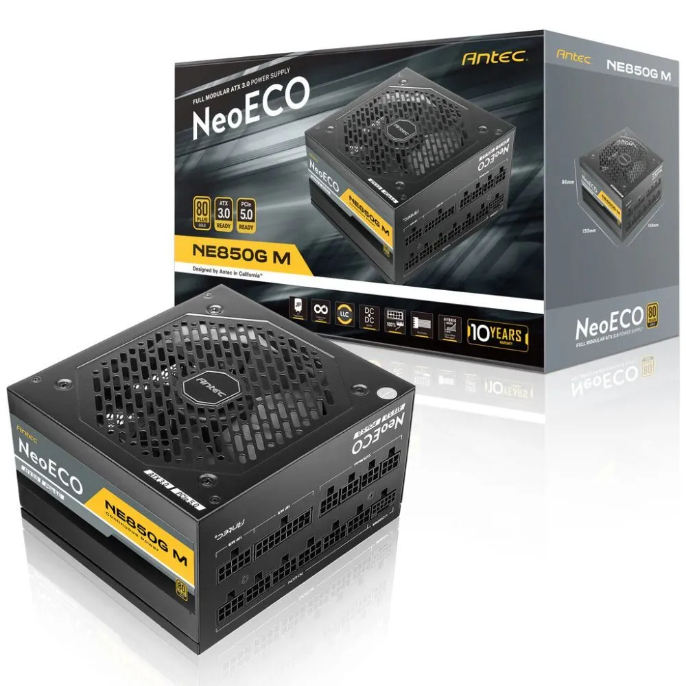 Antec NeoEco Series 850W GEN5 80 Plus Gold Fully Modular Power Supply