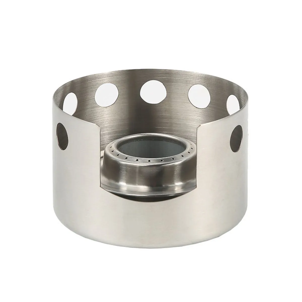 Outdoor Windproof Alcohol Stove Portable Stainless Steel Burner