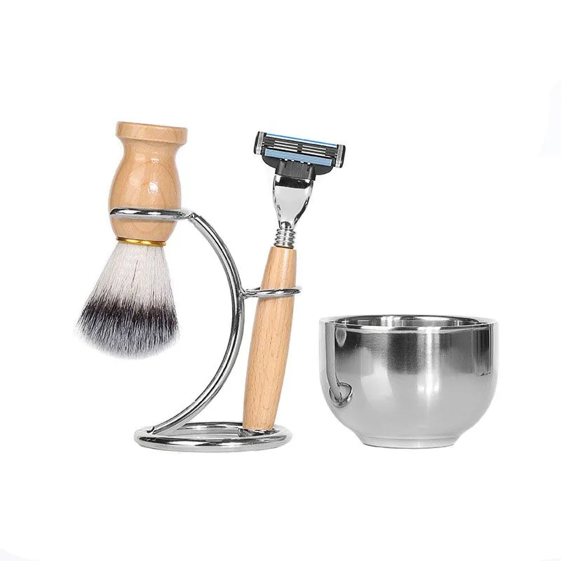 Shaving Brush Set ,Men Portable Shaving Brush Bowl Home Salon Beard Care