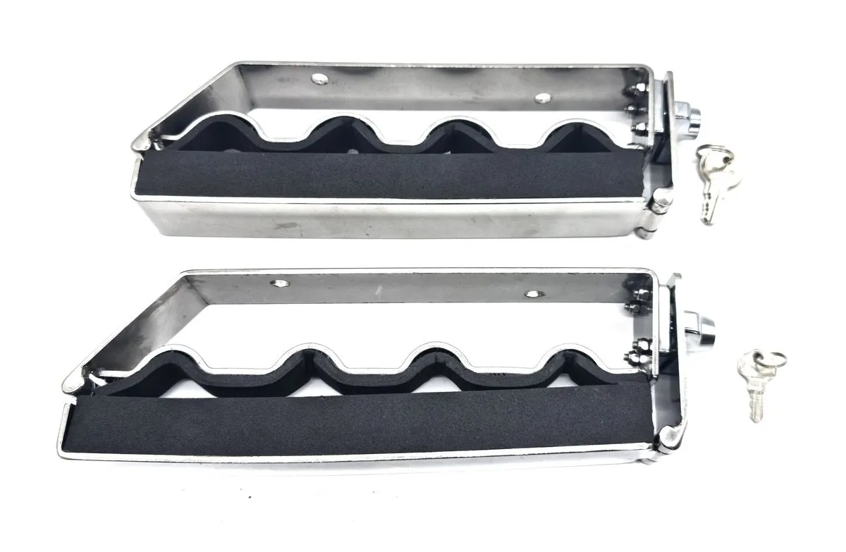 Fishing Buddy Stainless Steel Lockable Fishing Rod Roof Racks For 4