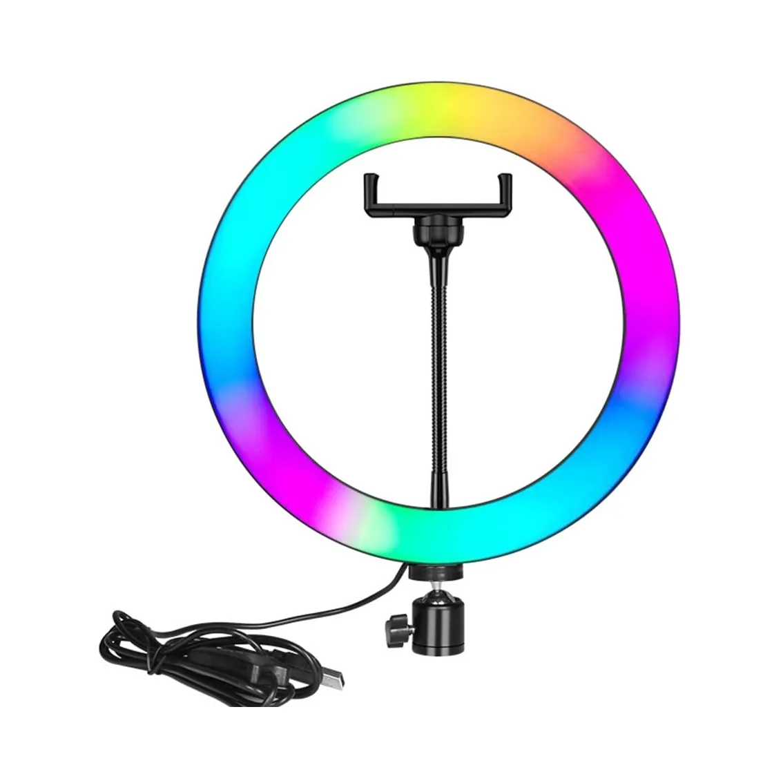 Nesty 10 Inch Multipurpose USB Powered Selfie RGB LED Ring