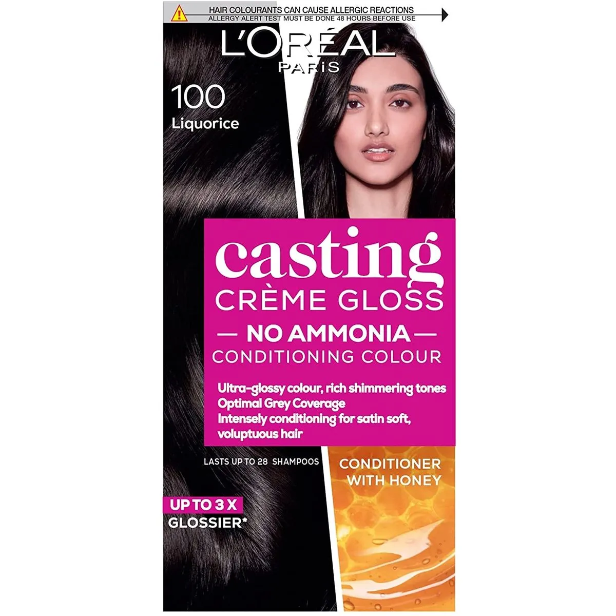 LOreal Casting Creme Gloss Hair Colour Dye 100 Black Licorice