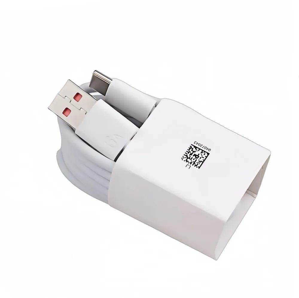 6A Supercharge Type-C Cable Compatible with Huawei Mate 20/30/40 Pro/60 - White-1M