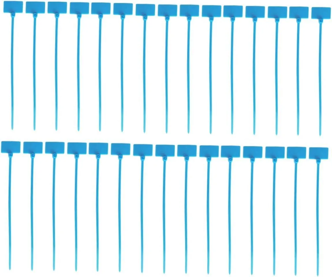 Nylon Core Self-locking Cable Zip Ties Labels for Home Office Wire Managem