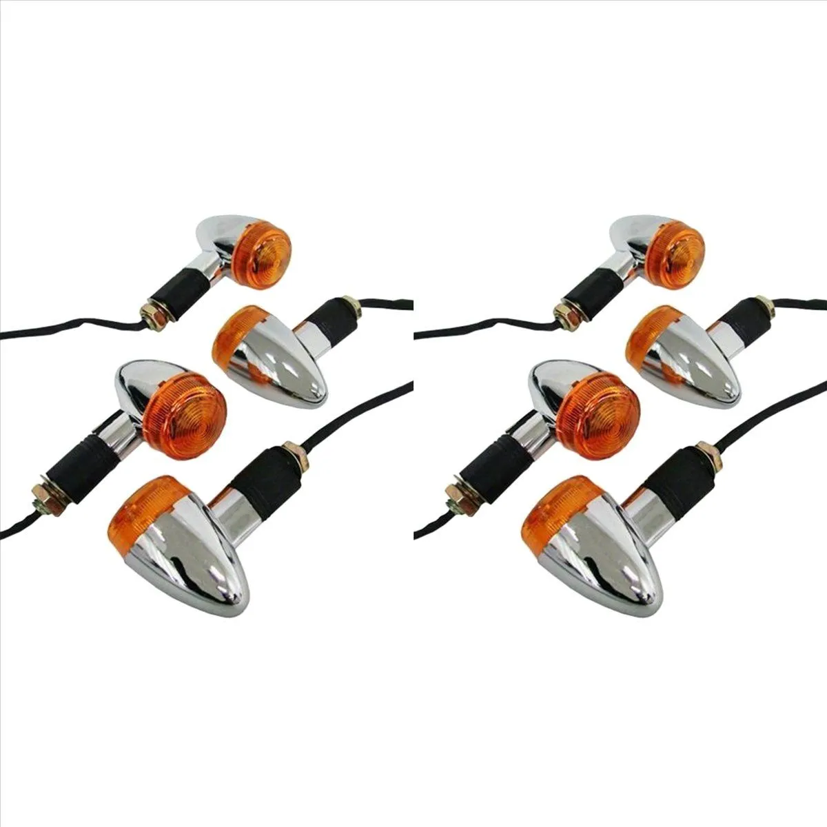 Motorcycle Turn Signals for Honda Kawasaki Yamaha Compatible with Suzuki