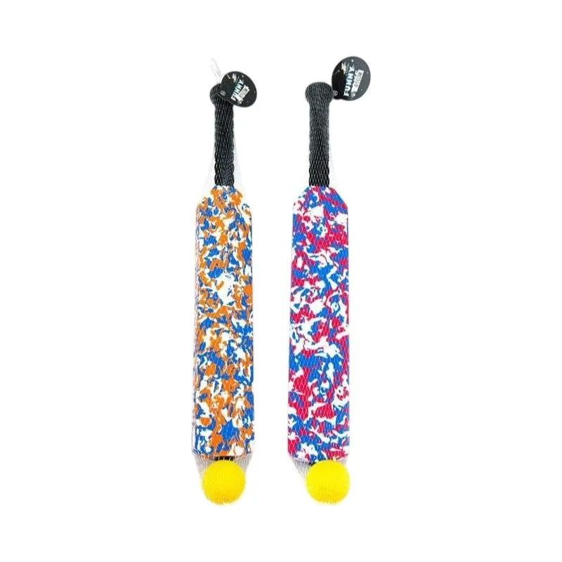 EVA Foam Cricket Bat and Ball Set (66cm) - 2 Pack