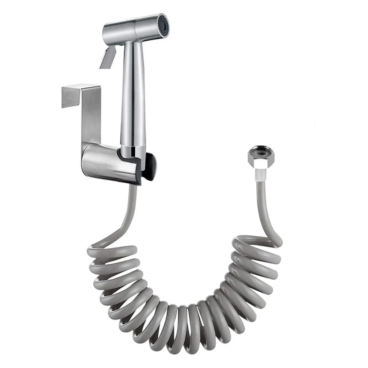 Toilet Faucet Spray Gun Set with Bounce Taps, Hand-Held Bathroom Tool - Hook