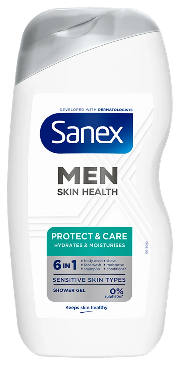 Sanex Men Skin Health Protect & Care Shower Gel - Body Wash 500ML