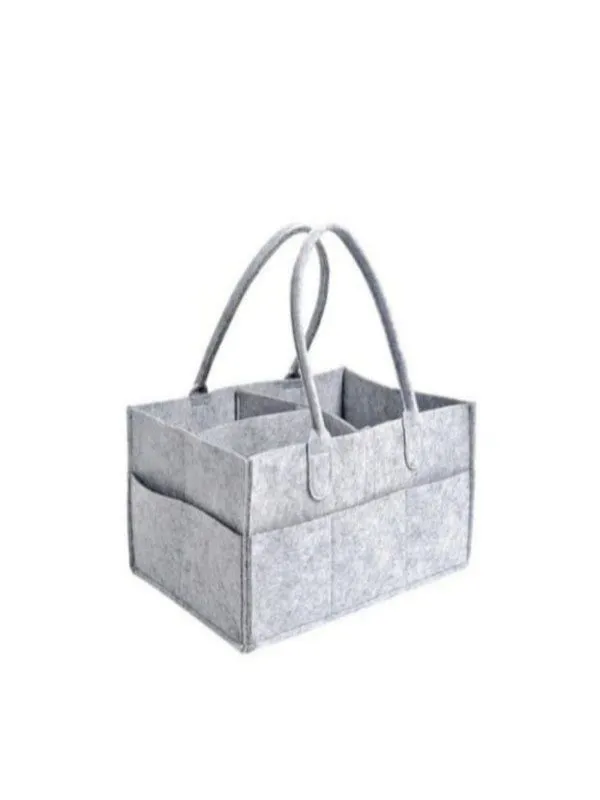Baby Diaper Nappy Organizer - Light Grey