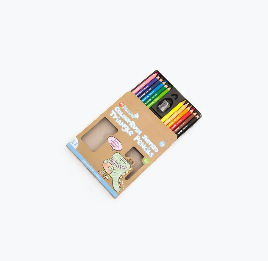 Micador - Jr Colourush Jumbo Triangle Pencils - Pack 12