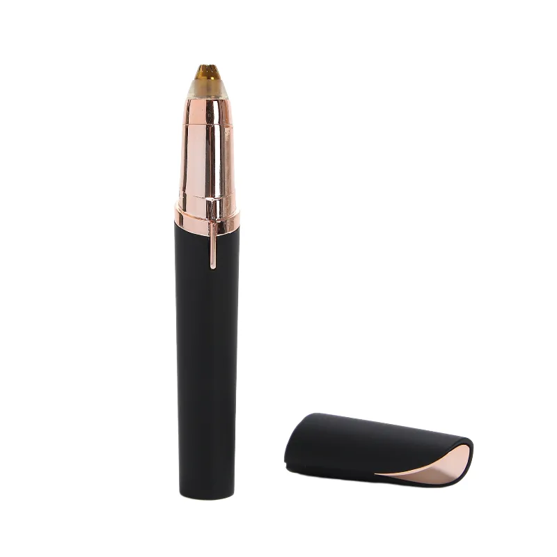 Rechargeable Eyebrow Shaper, Portable Mini Brow Razor For Upper Lip & Chin - Black
