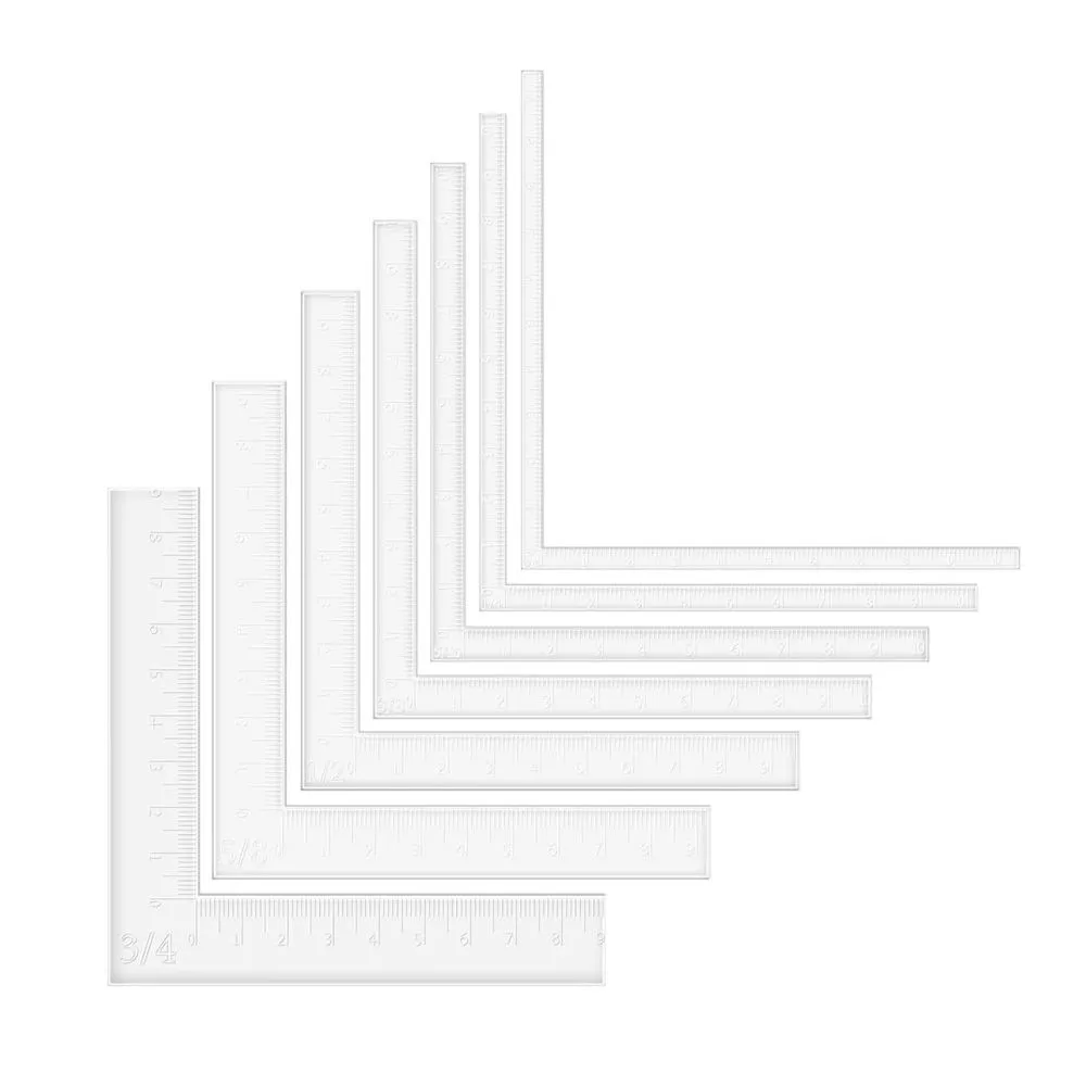 Craft DIY Scrapbooking Creative Positioning Ruler Tools - Set of 7