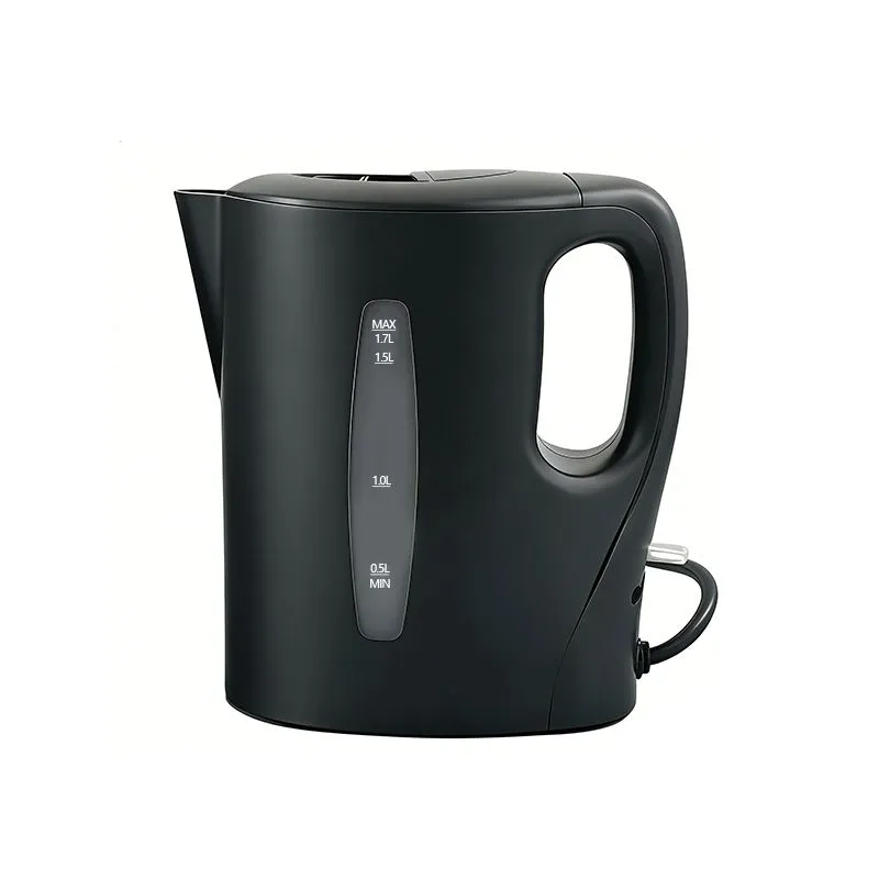 1.7L Black Electric Kettle with Water Level Indicator Fast Boiling Water