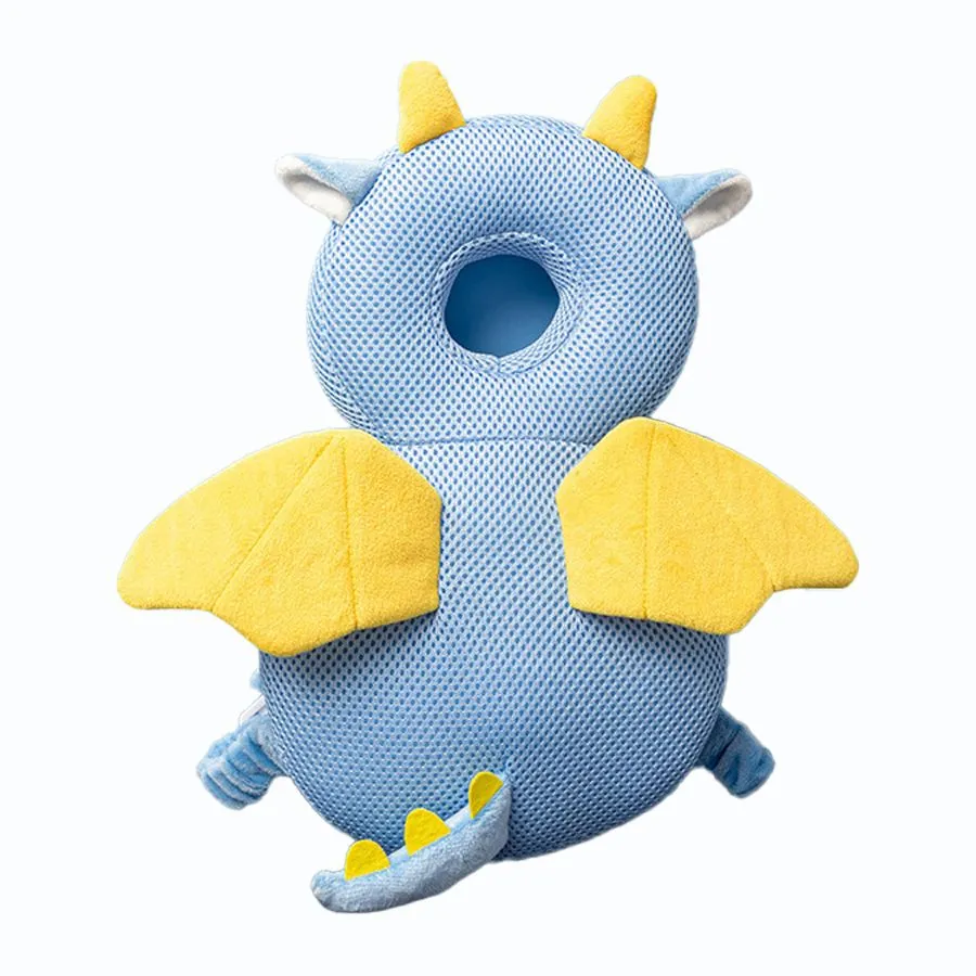 Baby Head Protector Backpack Head Protection Pillow - Mesh Dragon