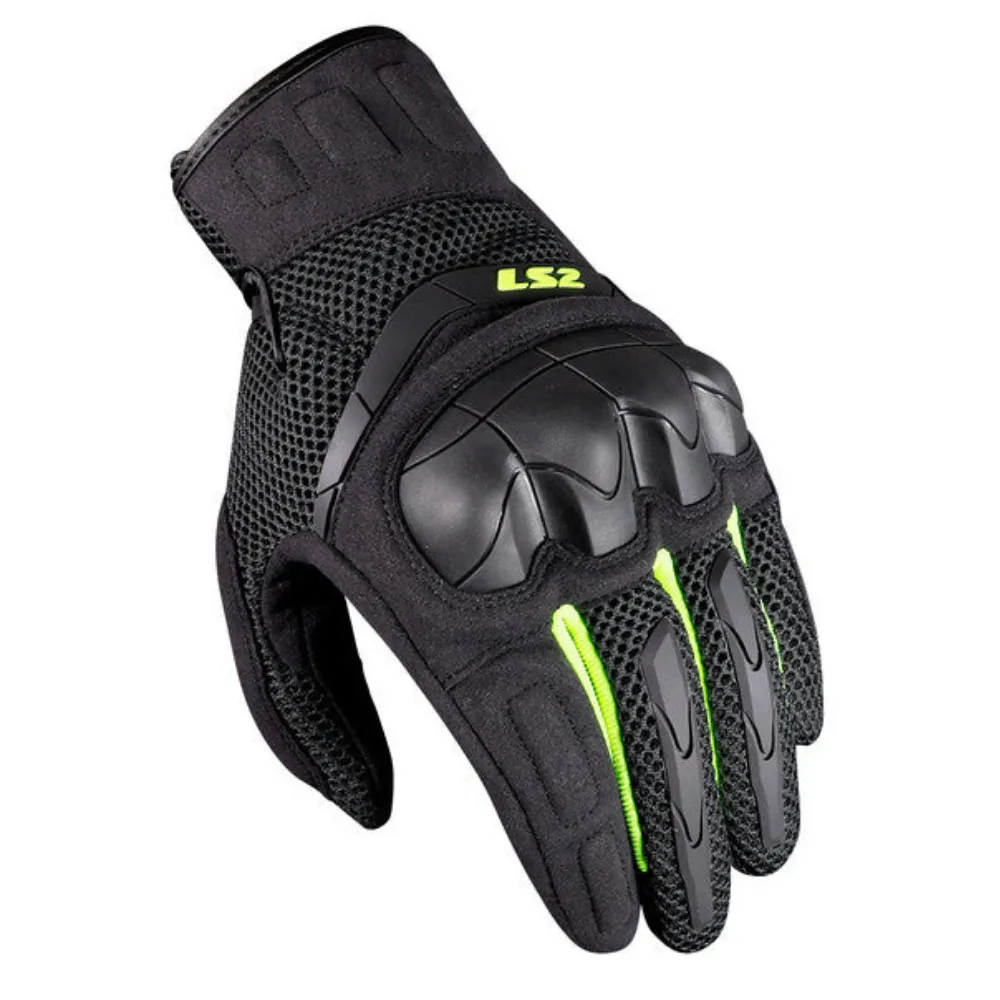LS2 - Kubra Men's Motorcycle Gloves - Black
