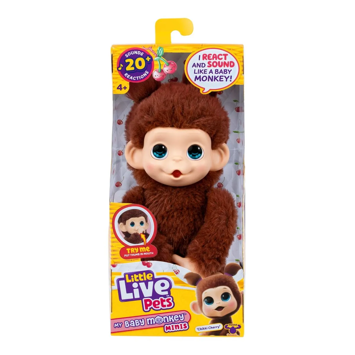 Little Live Pets My Baby Monkey Minis - Chikki Cherry