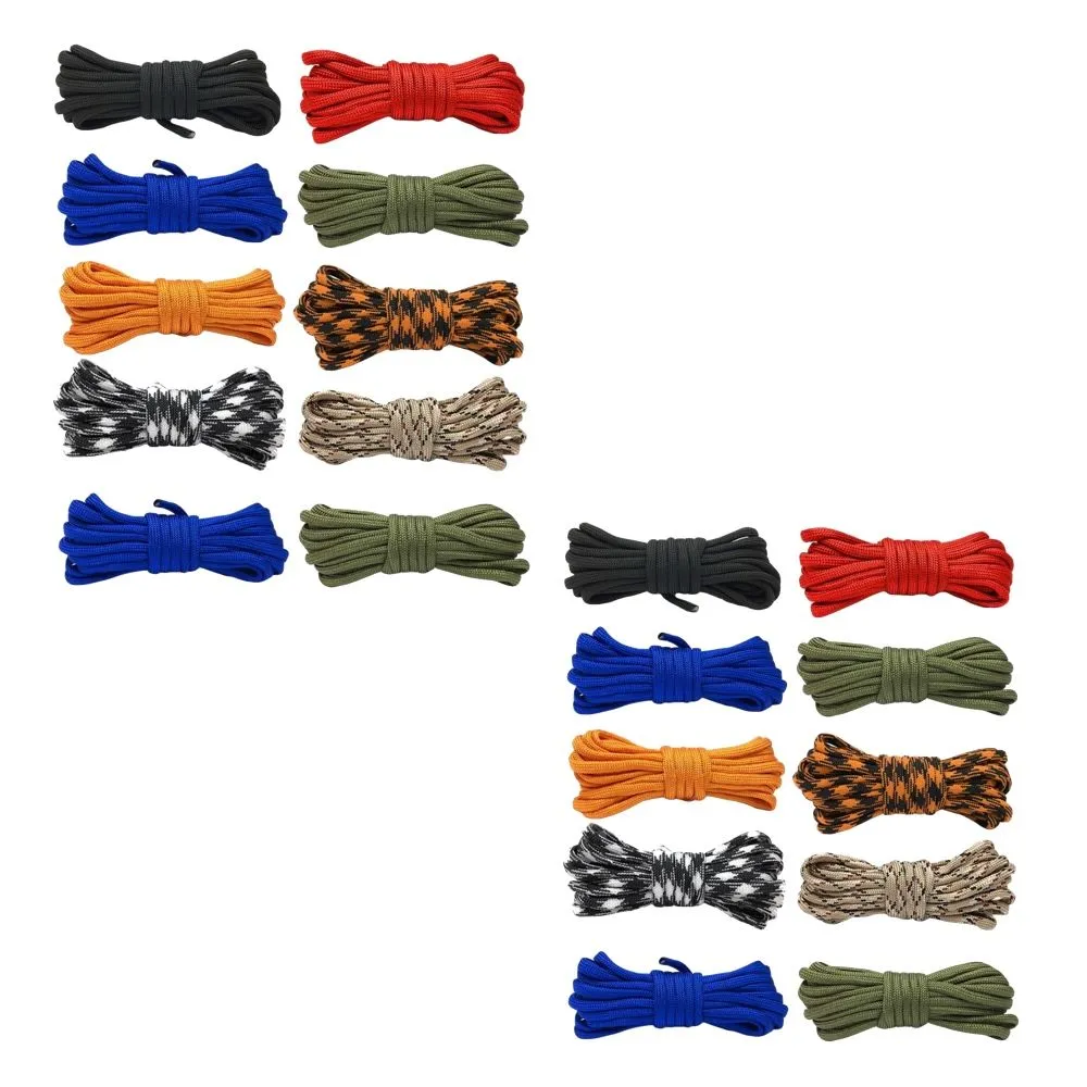 Camping Paracord Lanyard Climbing Rope Set Of 20 (1m)