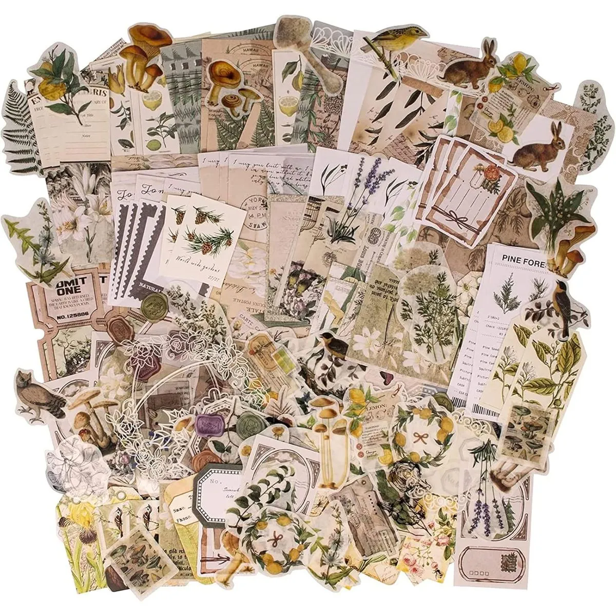 260Pcs Bullet Journal Craft Decorative Scrapbook Stickers & Decor Paper Set - Mountain quotes