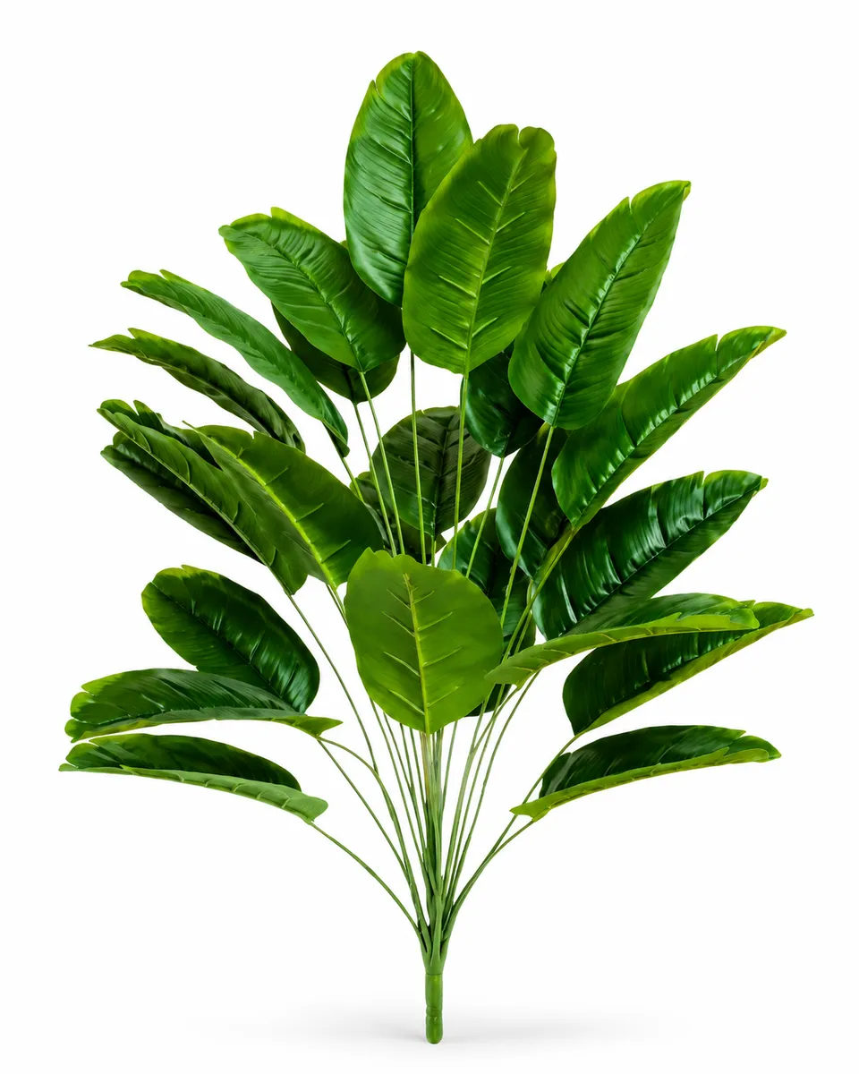 Large Paradise Bird Tropical Artificial Plant Flora With 24 Leaves -90cm