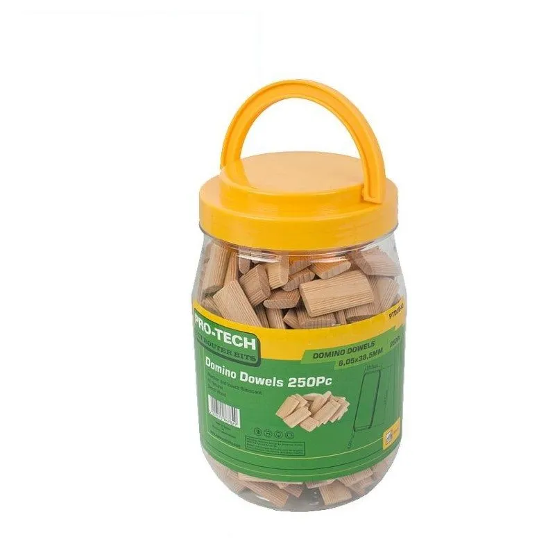 Domino Tenon 6x40mm 250 Piece Jar Beech Wood