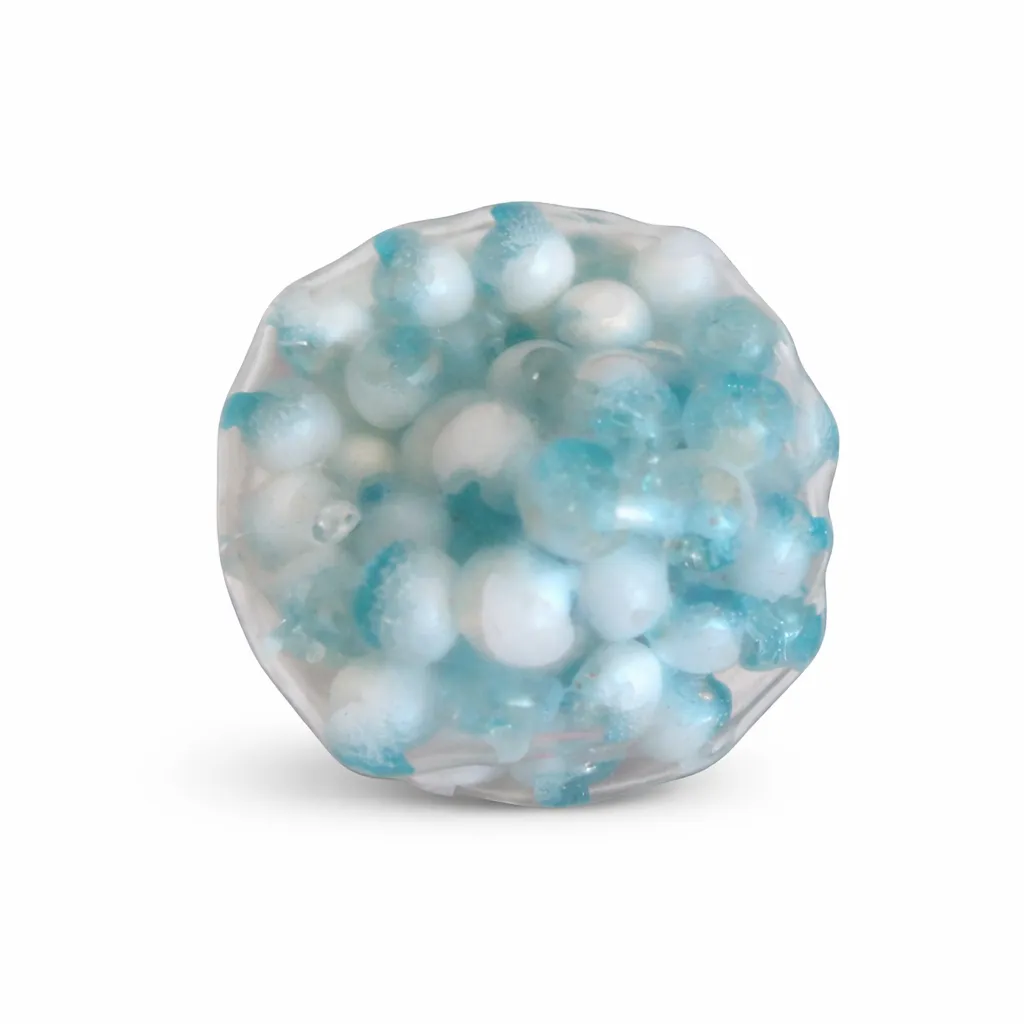 Glass Effect Stress Relief Squeeze Ball - Blue