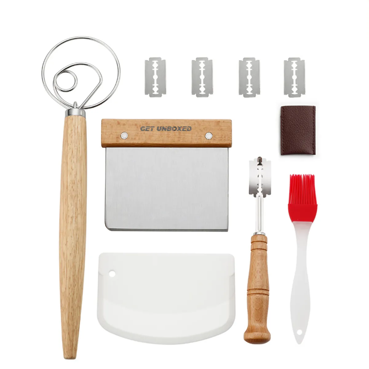 GET UNBOXED Bread Making Tool Set Bread Lame Cutter Bread Baking Supplies