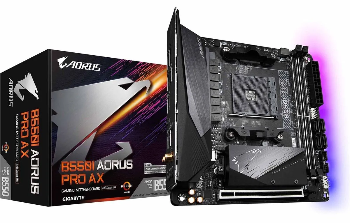GIGABYTE B550I AORUS PRO AX DDR5 AMD Socket AM4 Motherboard