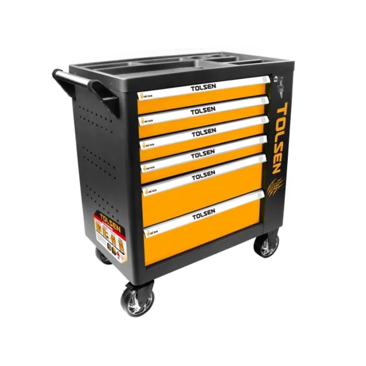 Tolsen - Tool Trolley 6 Drawer Metal Lock Up