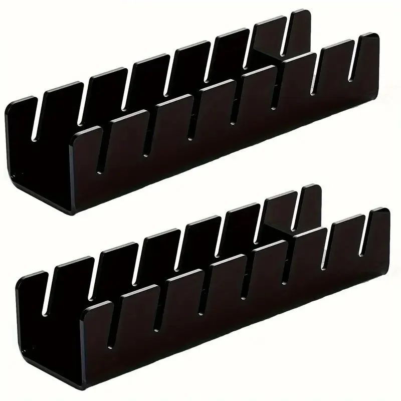 2 Pack Acrylic Baseball Cap Storage Racks Hat Stand Organizer for Hats - Black