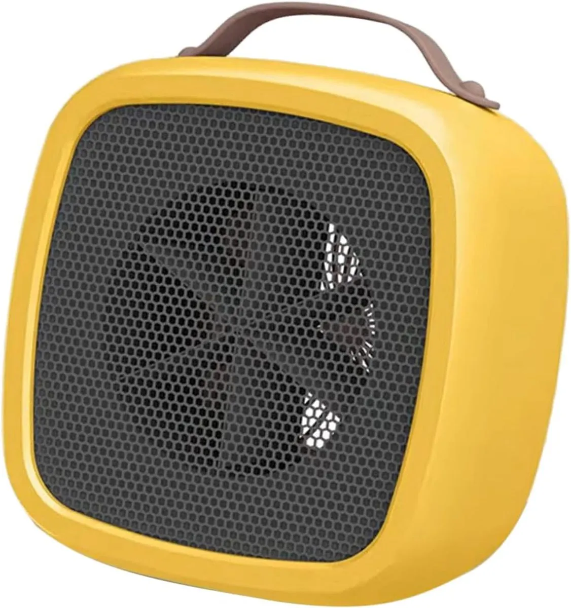 Ceramic Electric Mini Fan Heater 500W Portable - Yellow