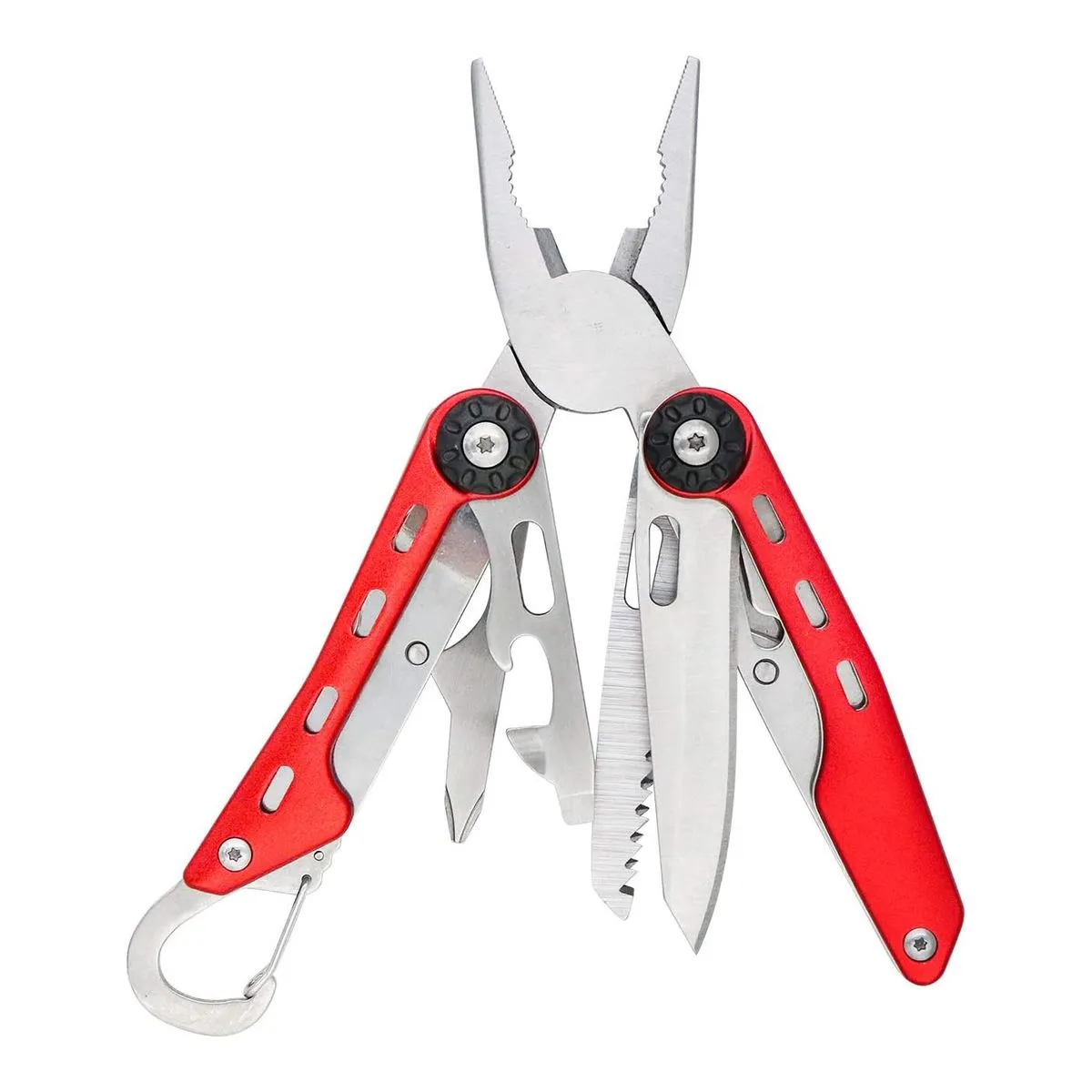 10-in-1 Stainless Steel Multitool with Pliers for Camping Hiking