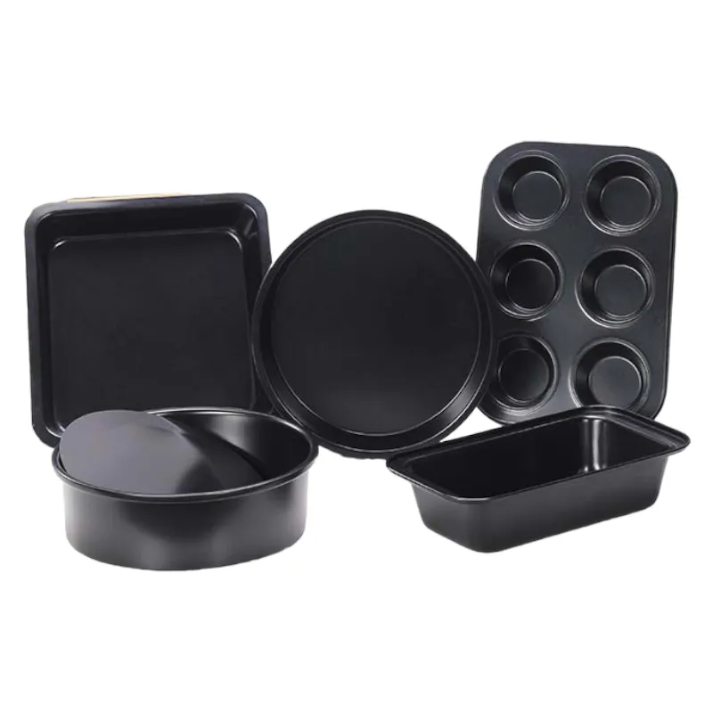 Non-Stick Bakeware Mold Set of 5 - Black