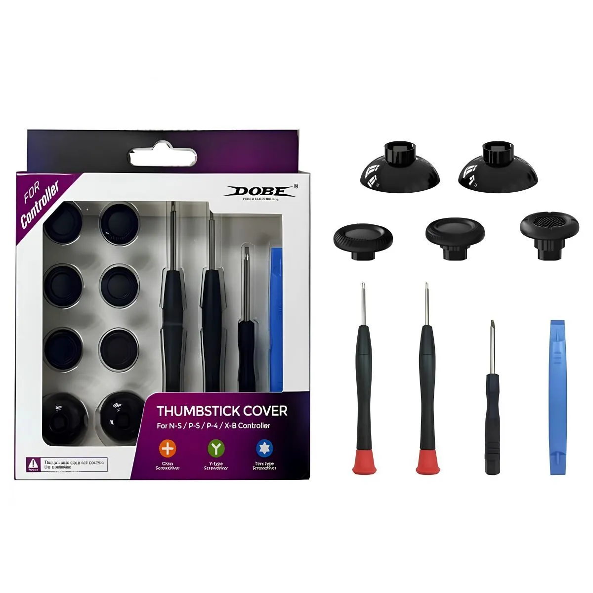 Dobe Thumbstick Cover Compatible With N-S/PS4/PS5/Xbox