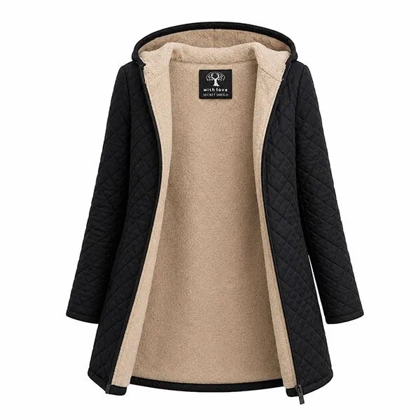 Secret Shield Casual Padded Thermal Hooded Outerwear
